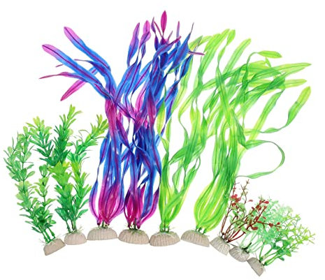 Holibanna Plantes Aquatiques Artificielles Décoratives pour Aquarium De Fausses Plantes pour Bassin Ornements Aquarium