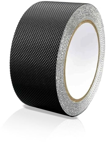 ShiningUU Rubber Grip Tape Anti-Slip Strong Anti Slip Grip Tape | Golf Grip Tape & Cricket Bat Tapes for Enhanced Safety & Comfort | Ideal for Tools, Bikes, DIY | Black, 2.5cm x 5m