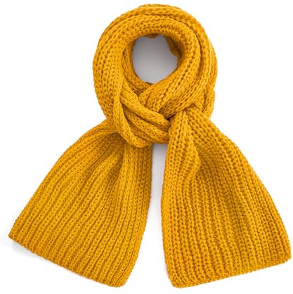 Bobelle Wear Schal Damen Winter Winterschal Strickschal (Gelb)