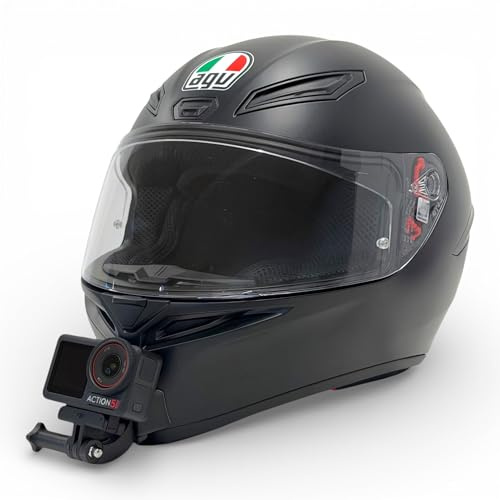 Action Cam Chin Mount för motorcykelhjälmar, kompatibelt med GoPro, DJI, Insta360 (Set, AGV K1 S)