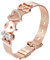 Heideman Mesh Armband Milanaise Damen - aus hochwertigem Edelstahl - silber gold rosegold farbend poliert - Armkette für Frauen mit Charms - Herz mit Stein weiß