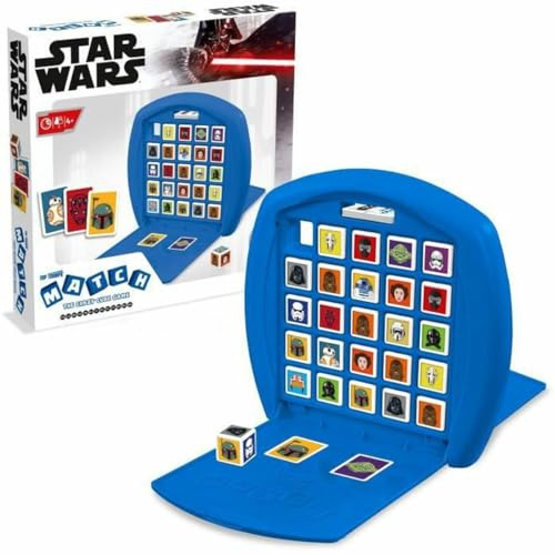 Top Trumps Match Star Wars The Crazy Cube Game, Spielen Sie mit 15 Ihrer Lieblingscharaktere aus Kylo Ren, Boba Fett, Chewbacca, Darth Maul und Stormtroopers, Geschenk und Spielzeug ab 4 Jahren