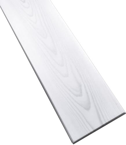DECCART - Wandpaneele 100x16,7 cm - Panel wand - Paneele - Wandverkleidung innen - Deckenverkleidung - Wandplatten aus Polystyrol - Holzoptik Platten - wall panel - 36 Stück - 6m² - weiß