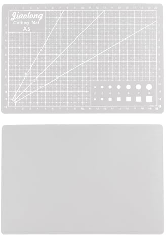 sourcing map A5 Self-Healing Cutting Mat 9x6 Craft Cutting Board for DIY Art Work Sewing Cutting, Grey
