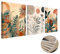 quiodok 3 Piezas Lienzos Decorativos Salon 30x40cm Juego De Póster Bohemio Póster en Lienzo Moderno Y Minimalista Cuadros Comedor Modernos para Cuadros De Lienzo Sala De Estar