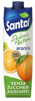 Succo di Frutta Santal Arancia Senza Zuccheri Aggiunti 3 Brick da 1000 ml