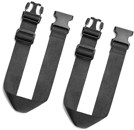 Lot de 2 rallonges de sac banane, largeur 3,8 cm, longueur 40 cm, rallonge de ceinture réglable pour sacs, ceinture de rechange pour un ajustement confortable, s'adapte à la plupart des sacs et