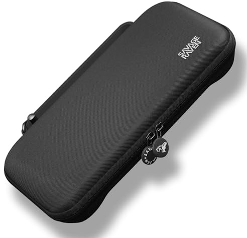 SAVAGE RAVEN by Skull & Co. Every Day Slim Carrying Case for Nintendo Switch 2: Portable Hard Shell Protective Travel Gaming Console Protection Case, Accessories, Storage, Black