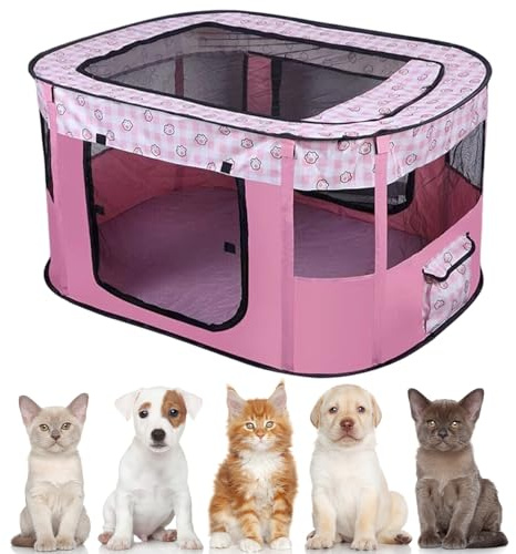 Enclos pour chiots 70 x 55 x 40 cm - Enclos pour chiens, chats, lapins et petits animaux, intérieur et extérieur