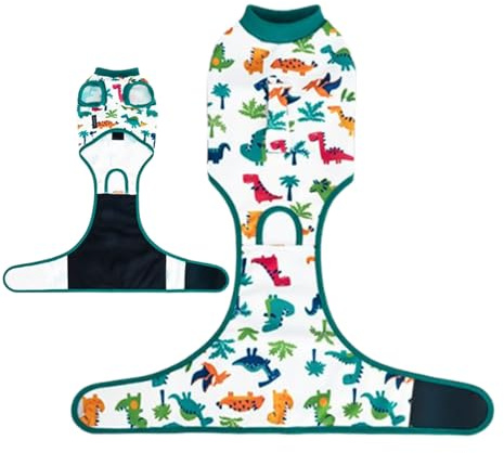 Traje De Esterilización para Perras | Body Anti-Lamido Canino | Ropa Protectora Cómoda Cuidado Mascota Rehabilitación Cachorros