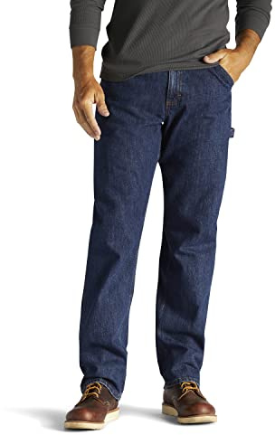 Lee Hängselbyxor för män raka ben snickare Jeanloose-fit Tischlerjeans Mit Geradem Bein jeans, 0, 33W x 30L