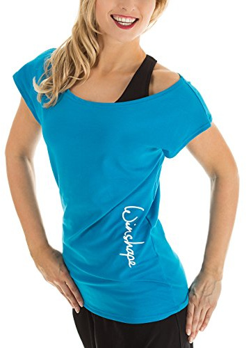 Winston Hape WTR12 Maglietta da Donna per Danza e Tempo Libero, Donna, Winshape Damen Dance-Shirt WTR12 Freizeit Fitness Workout, Turchese, M