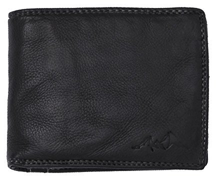 Watzmann Herren Geldbörse Hintersee schwarz 12,5 x 9cm Scheinbörse Börse