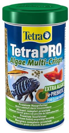 Tetra Pro Algae Multi-Crisps – Premium fiskfoder med algkoncentrat för ökad motståndskraft, 250 ml burk | Med algkoncentrat | för ökad motståndskraft | högt näringsvärde