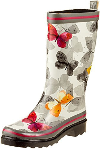 Beck Femme Schmetterlinge Bottes bottines de pluie, Multicolore, 40 EU