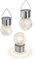 Esotec Hänge-Lampions außen CRACKLE BALL | 3er SET Hängeleuchte Kugelleuchte Bruchglas-Optik hängende LED-Baumlichter | outdoor | METALL IP44 wetterfest warmweiß 102309