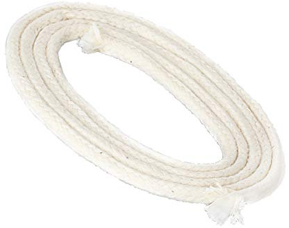 Nklaus 10 meter veke med glasfiber veke rund Ø 5mm för smältande ljus spritlampa oljelampa för renad lampolja paraffinolja trädgårdsbrännare paraffinlampa 1258