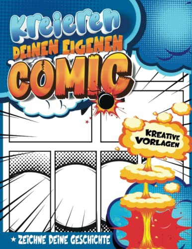 Comic Kreatives Buch Sammelband: Comic-Erstellung Buch Mit Geführten Panels Zum Zeichnen Und Schreiben | Geschenkideen Für Oma