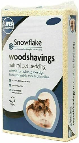 MatchLexx® Large Natural - 100% Biodegradable Wood Shavings - Sawdust Small Animal Bedding Soft Woodshavings,Pet Bedding Wood Chips Rabbit, Hamster, Gerbil, Guinea, Pig, Mouse 2.8KG x2