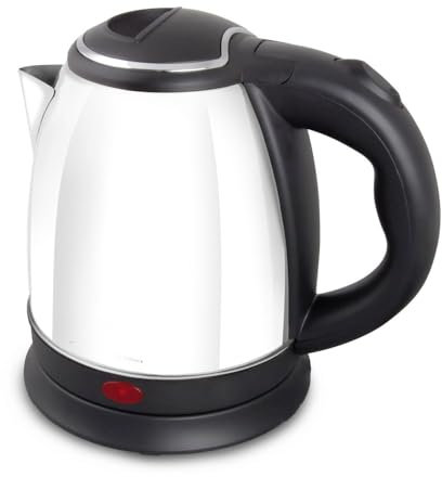 FLM SYSTEM Bollitore elettrico portatile in acciaio 1350W scalda bevande 1L acqua tisane te the PORTATILE DA VIAGGIO