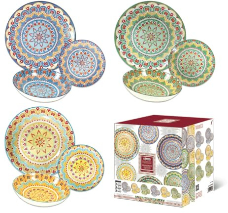 MAURY'S MARRAKECH SERVIZIO DI PIATTI DA 18 PEZZI MULTICOLORE