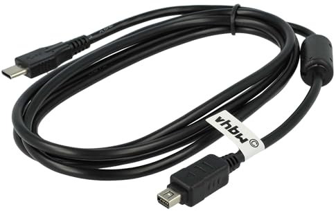 vhbw USB-C-Kabel Datenkabel kompatibel mit Olympus OM-D E-M1 Mark II, OM-D E-M1 Mark III, OM-D E-M10 Mark II, OM-DE-M10 Kamera, Camcorder, 15 cm