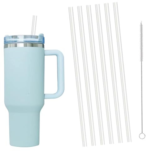 Replacement Straws Compatible with Stanley Cup 40oz – 4-Pack Durable, BPA-Free Reusable Drinking Straws for Tumblers, Travel Mugs – Easy Clean, Eco-Friendly Accessories