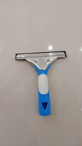 Mitclear Limpiacristales Profesional(15cm), Limpiador de Ventanas de Acero Inox, Escobilla con Hoja de Silicona, Kit de Escobilla Limpiador de Cristales para Ducha Cristal Espejo Puerta Coche Azulejos