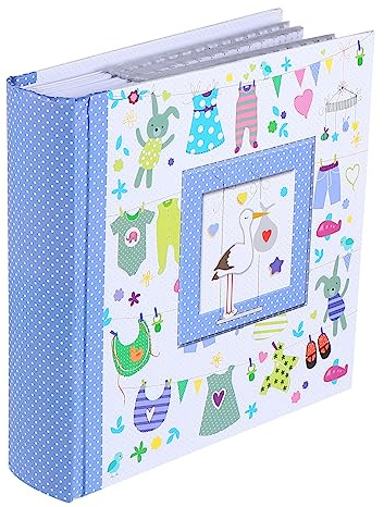 SOLUSTRE Álbum de Fotos Infantil con Diseño de Dibujos Animados Álbum de Inserción Diy para Momentos Especiales y Recuerdos Familiares