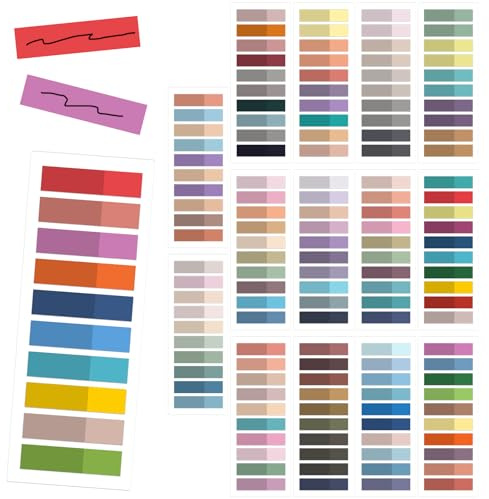 3000 Piezas PET Marcadores Adhesivos, Reposicionables, Marcapaginas de Colores Pequeños Transparente, Sticky Tabs, Marcadores Libros para Libros, Clasificación de Archivos, Escuela, Oficina