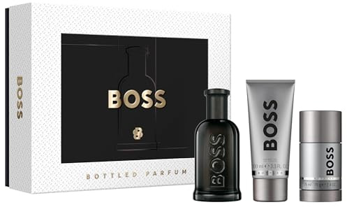 Hugo Boss Bottled Parfum – Woody Ambery Men's Cologne – With Notes of Leather, Orris & Wood – Long Lasting Fragrance