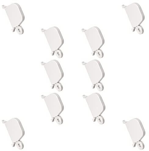 Rollwin 10x Rolladen Gurtwickler Aufputz - aus Deutschland - 155mm Lochabstand Weiß Mini Rollladen Aufwickler mit 5m Gurt 14mm inklusive Rolladengurt