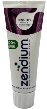 Zendium Sensitive Toothpaste 75ml - contains natural antibacterial enzymes and proteins - natural protection - suitable for sensitive teeth - SLS free, Triclosan free, 75 ml (Pack of 1)