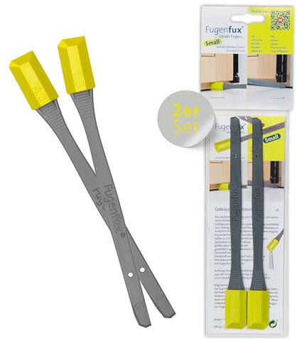 FUGENFUX® SMALL NEU | Spezial-Fugenabzieher für kleine Fugen | 2er-Set mit 4,3 & 5,3mm Größen | Revolutionäre Zauberspitze für Engste Stellen (Neu)