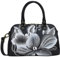 Anna by Anuschka Damen Umhängetasche, handbemalt, echtes Leder, breit, Midnight Floral Black