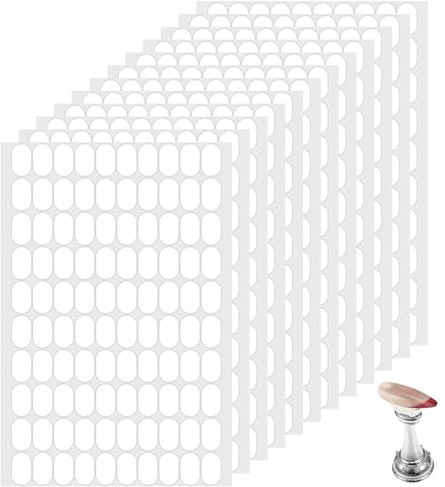 Jeffdad 1200 punti adesivi su entrambi i lati, trasparenti, senza tracce, autoadesivi, per poster, palloncini, carta, fai da te, compleanni, feste (13 x 8 mm)