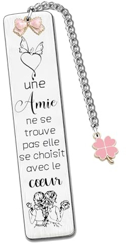 LKJHGF Marque-Page pour Meilleure Amie -Cadeau Femme Anniversaire- Idée Cadeaux Original pour Femme - Cadeau pour une Amie- Cadeaux d'Anniversaire et Calendrier de l'Avent