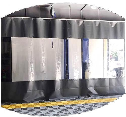 Rideaux transparents imperméables d'extérieur pour tonnelle/pergola, panneaux en toile transparente pour terrasse, porche et garage, 0,3 mm d'épaisseur, 4,6 x 2,2 m