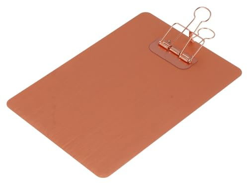 Tavolette Per Appunti 1 portadocumenti in acciaio inossidabile A5, con clip in metallo, organizer for fogli