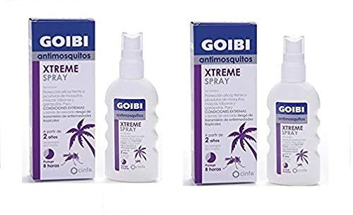 2 X GOIBI XTREME ANTIMOSQUITOS TROPICAL LOCION REPELENTE 75 ML