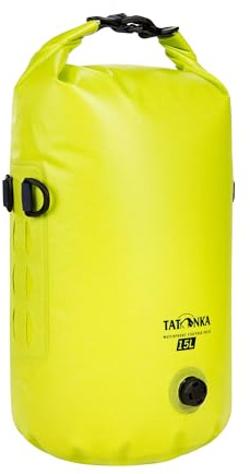 Tatonka WP Stuffbag Valve 15L - Leichter, wasserdichter Packsack mit Rollverschluss und Ventil zur Volumenkomprimierung sowie 15 Liter Volumen