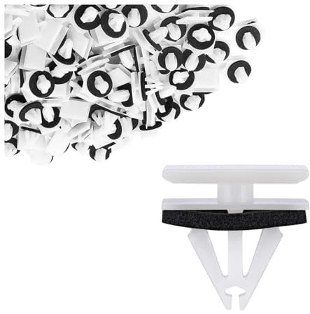 CGEAMDY 50pcs Car Clips, Side Skirt Sill & Wheel Arch Mounting Clips, Door Plastic Bumper Retainers