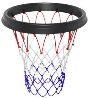 jileijar Rete da basket portatile, facile da installare, rete da basket rimovibile, ricambio per cerchi senza bordo, leggera per sport indoor outdoor