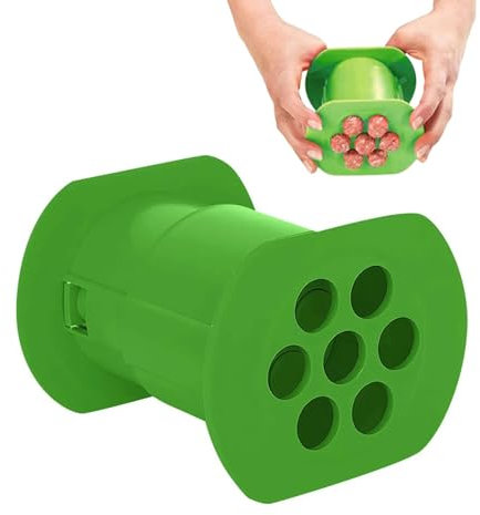 Qutalmi Spremiagrumi per carne, pressa Cevapcici - Macchina per hot dog 7 pressa per salsicce | Pressa manuale Cevapcici, utensili per barbecue, gadget da cucina per principianti in cucina fai da te