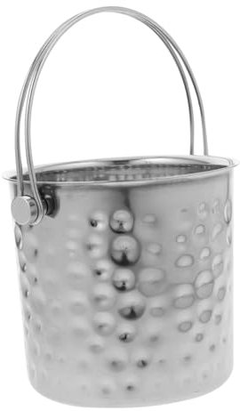 HAWILLOSCH Cubo De Hielo De Acero Inoxidable Para Almacenar Hielo Cubo Para Fiestas Portátil Para Camping Asa