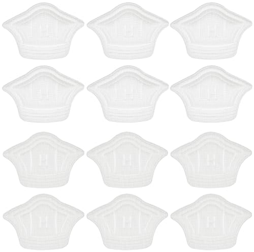 Axinost Di cuscinetti per i talloni di alta qualità per le scarpe, Protezione per i talloni, scarpe di alta qualità, comodi e antiscivolo 6 paia (bianco, 3 coppie sottili e 3 coppie grosse)