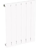 Radiateur blanc mural eau chaude horizontal en acier | 60 x 45 cm 361 Watt pour chauffage central | 4 raccordements standards 15x21 (1/2) série NYTIA by NOYON & THIEBAULT