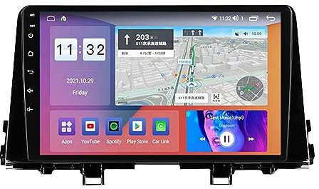 YJNZZENW Sistema de radio estéreo de coche con doble DIN Android 12 FM Radio de coche para KIA Morning Picanto 2017 2018 2019 2020 Android Auto Soporte WiFi Bluetooth FM RDS Radio de coche DSP Carplay