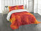 ABAKUHAUS Orange Tagesdecke Set, Feuer und Flammen Entwurf, Set mit Kissenbezug luftdurchlässig, für Einzelbetten 170 x 220 cm, Orange Gelb