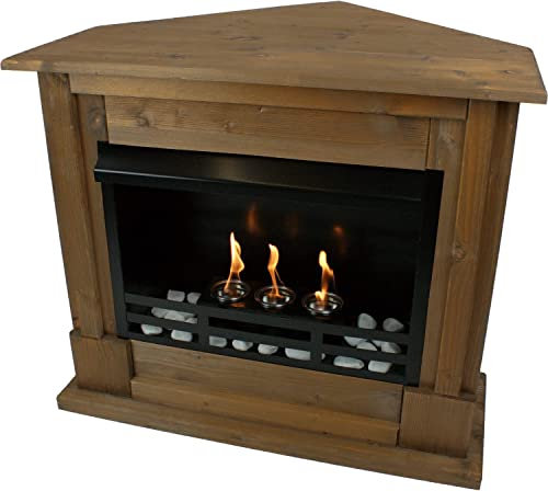 Kaminbau Mierzwa Gelkamin Ethanolkamin Kaminofen Eckkamin Apollo Premium - Eiche